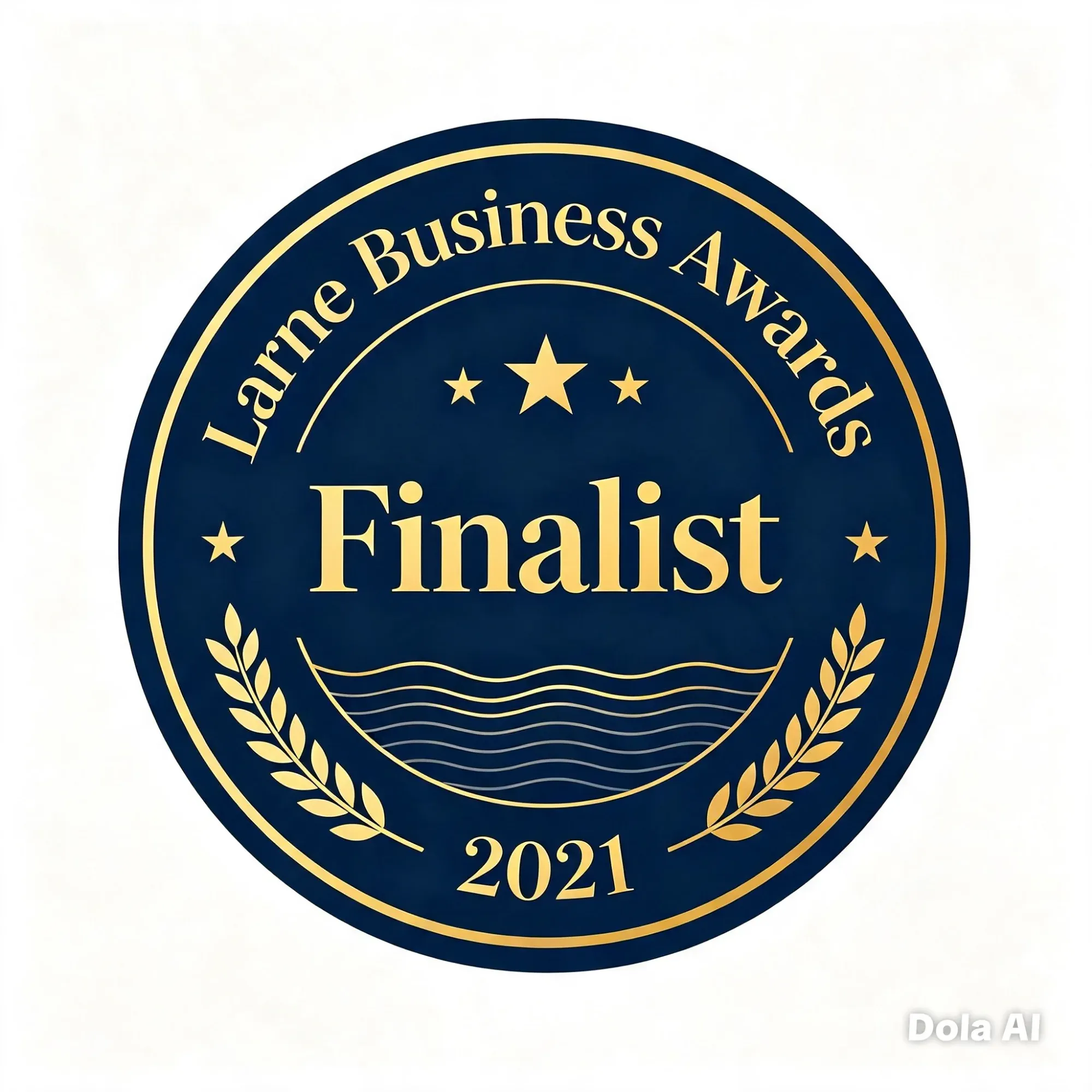 Larne Business Awards Finalist 2021 badge
